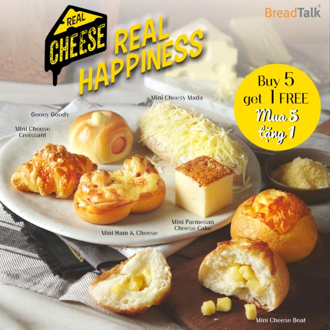 Đến BreadTalk để chứng thực ăn pho mát mang đến vui vẻ, hạnh phúc như thế nào? - Ảnh 1. Đến BreadTalk để chứng thực ăn pho mát mang đến vui vẻ, hạnh phúc như thế nào? - Ảnh 1.