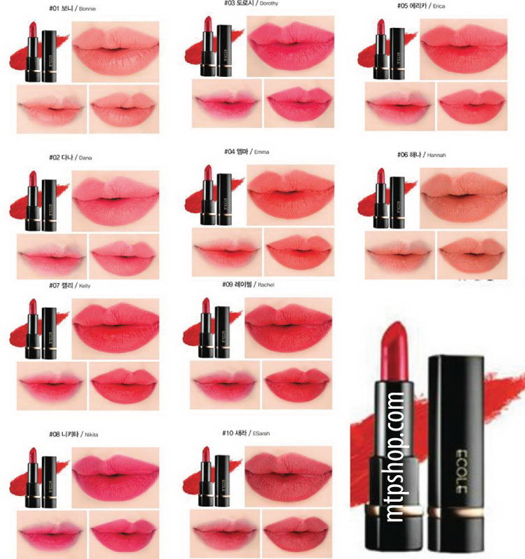 Son lì Hàn đồng loạt giảm giá hấp dẫn cùng nhiều màu trendy tại MTPshop - Ảnh 4. Son lì Hàn đồng loạt giảm giá hấp dẫn cùng nhiều màu trendy tại MTPshop - Ảnh 4.