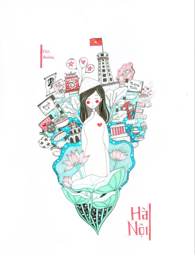 Việt Nam muôn màu qua những nét hoạ của học sinh - Ảnh 5. Việt Nam muôn màu qua những nét hoạ của học sinh - Ảnh 5.