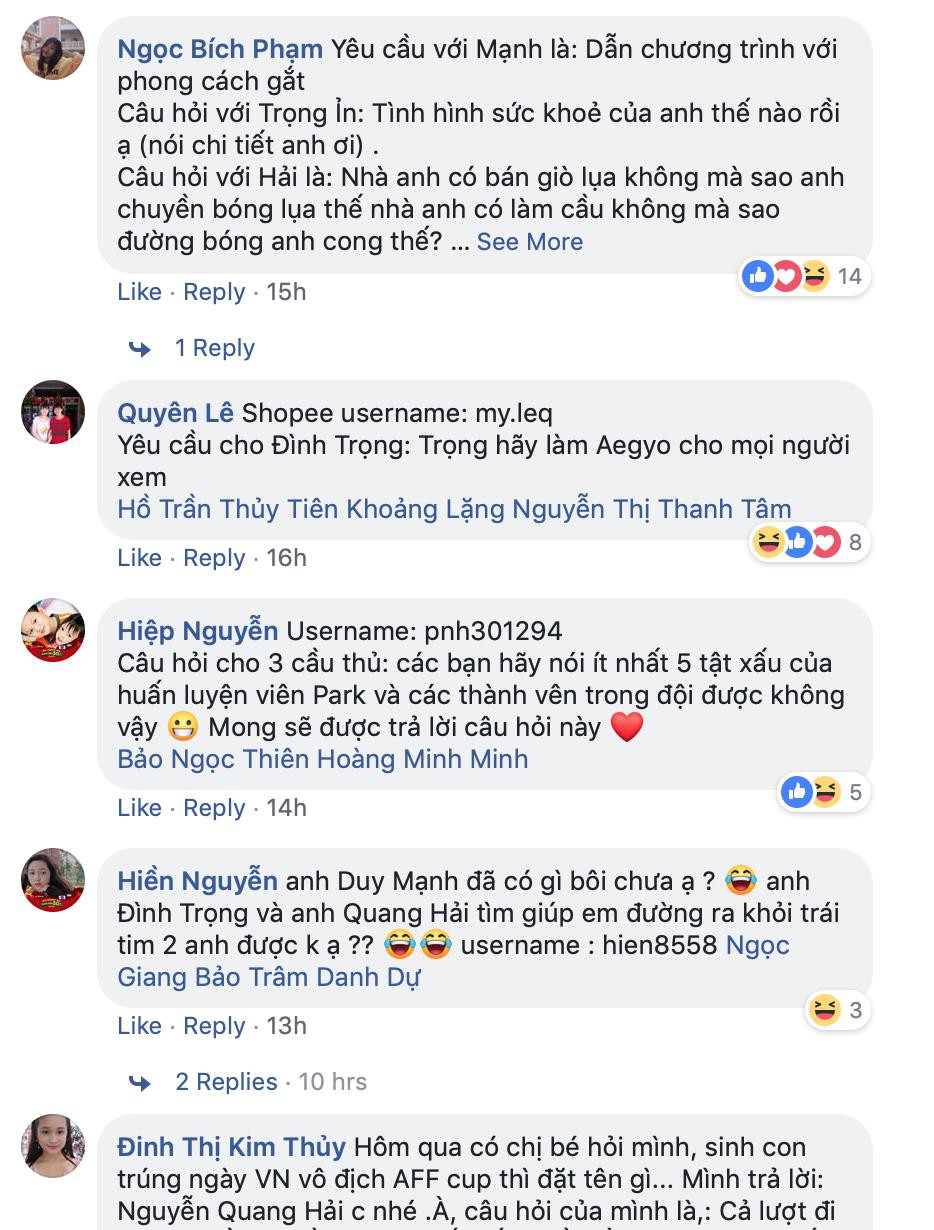 Sau Duy Mạnh đến lượt Đình Trọng sơ-vin bán buôn trực tuyến những câu chuyện cực mặn cùng người hâm mộ - Ảnh 4. Sau Duy Mạnh đến lượt Đình Trọng sơ-vin bán buôn trực tuyến những câu chuyện cực mặn cùng người hâm mộ - Ảnh 4.