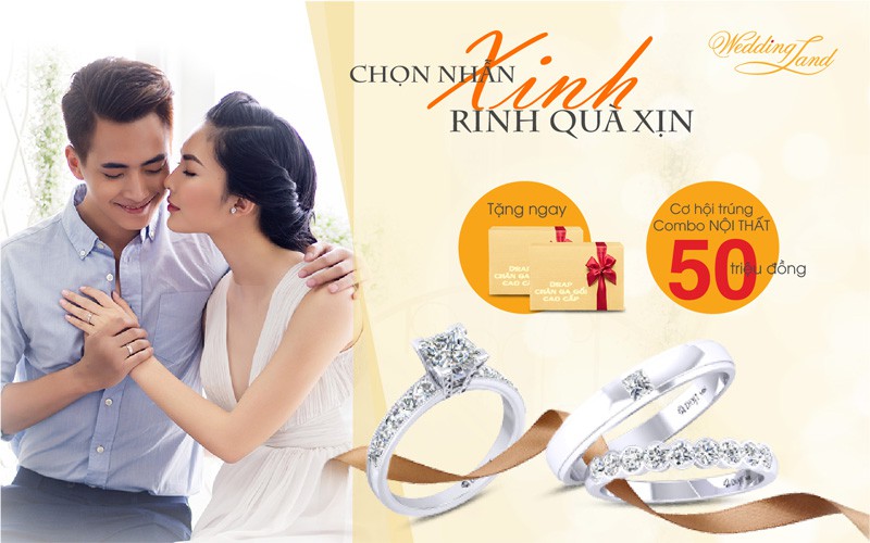 Giải thưởng 50 triệu từ nhẫn cưới Wedding Land “truy tìm” chủ nhân - Ảnh 2. Giải thưởng 50 triệu từ nhẫn cưới Wedding Land “truy tìm” chủ nhân - Ảnh 2.
