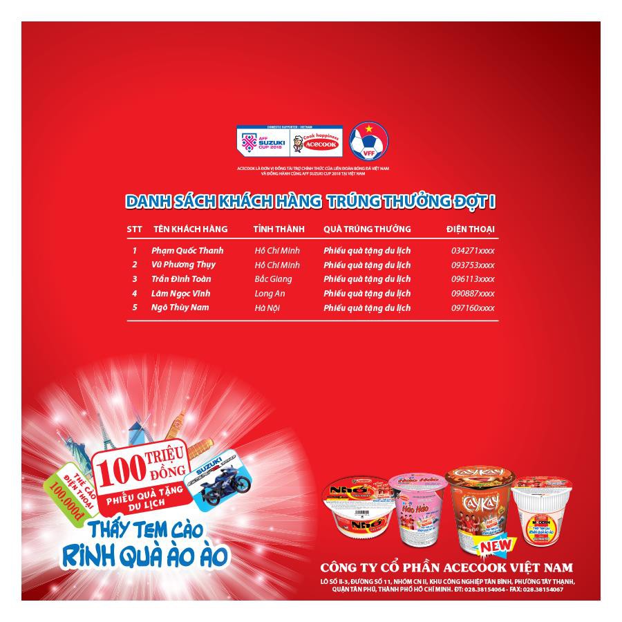 Sử dụng sản phẩm của Acecook, giành ngay cơ hội du lịch bất kỳ quốc gia nào mình mong muốn - Ảnh 2. Sử dụng sản phẩm của Acecook, giành ngay cơ hội du lịch bất kỳ quốc gia nào mình mong muốn - Ảnh 2.