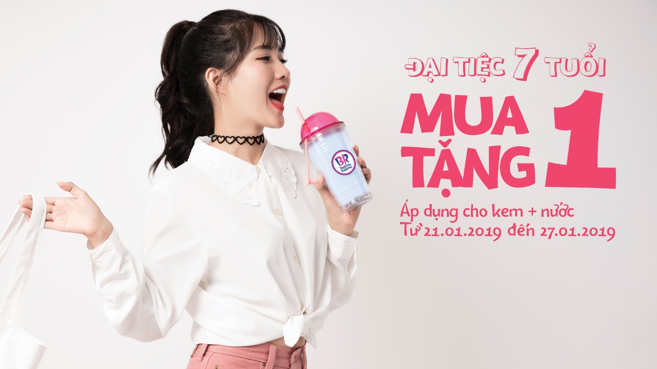 Baskin Robbins - Đại tiệc 7 tuổi và ưu đãi mua 1 tặng 1 - Ảnh 5. Baskin Robbins - Đại tiệc 7 tuổi và ưu đãi mua 1 tặng 1 - Ảnh 5.