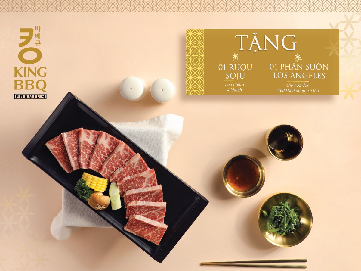 King BBQ Premium – Nhà hàng nướng cung đình Hàn Quốc cao cấp hàng đầu Việt Nam - Ảnh 4. King BBQ Premium – Nhà hàng nướng cung đình Hàn Quốc cao cấp hàng đầu Việt Nam - Ảnh 4.