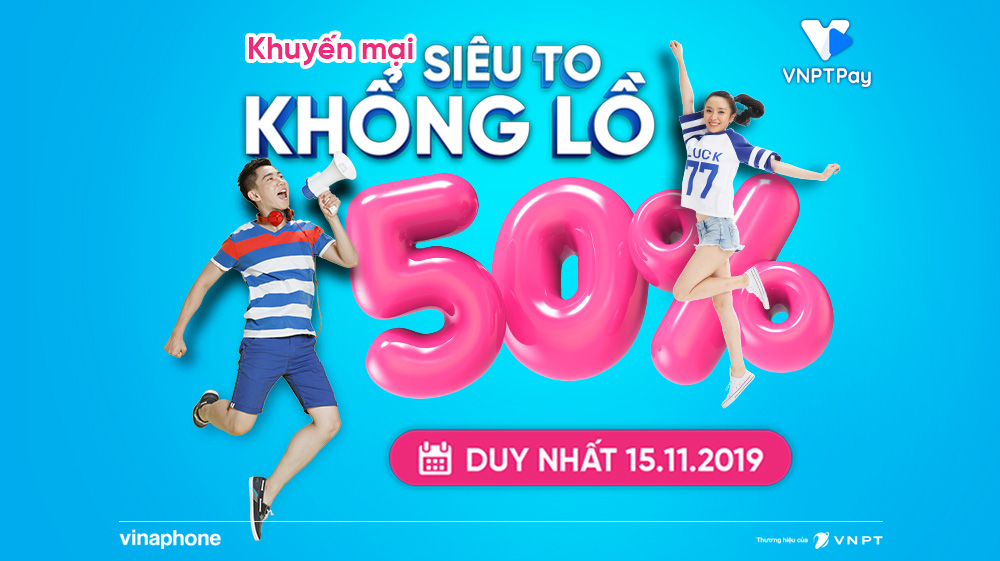 VNPT Pay “chơi lớn”: Tặng 50% cho thuê bao nạp thẻ ngày 15/11 - Ảnh 2.