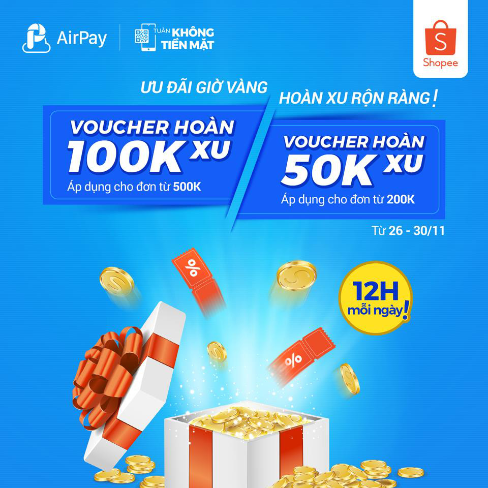 AirPay “chơi lớn”, hoàn đến 200.000 xu cho người dùng trong Tuần Không Tiền Mặt - Ảnh 3.