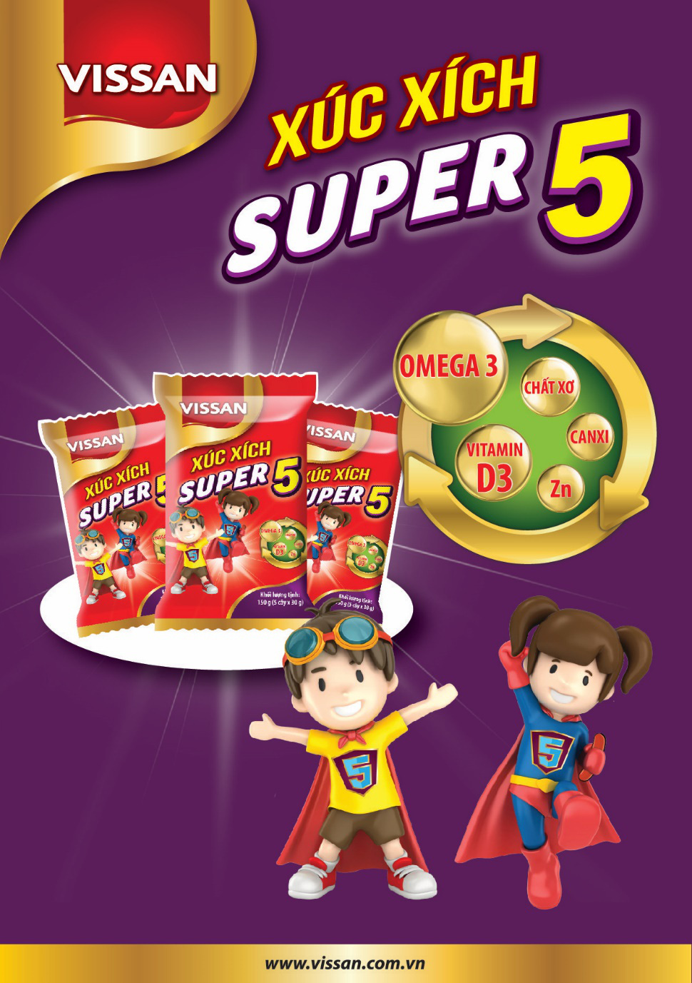 Bổ sung 5 dưỡng chất quan trọng với xúc xích Super 5 - Ảnh 2. Bổ sung 5 dưỡng chất quan trọng với xúc xích Super 5 - Ảnh 2.