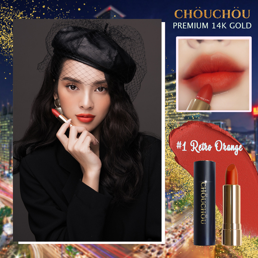 ChouChou ra mắt dòng son mạ vàng Premium Matte 14k Gold Edition chinh phục các beauty blogger khó tính - Ảnh 5. ChouChou ra mắt dòng son mạ vàng Premium Matte 14k Gold Edition chinh phục các beauty blogger khó tính - Ảnh 5.
