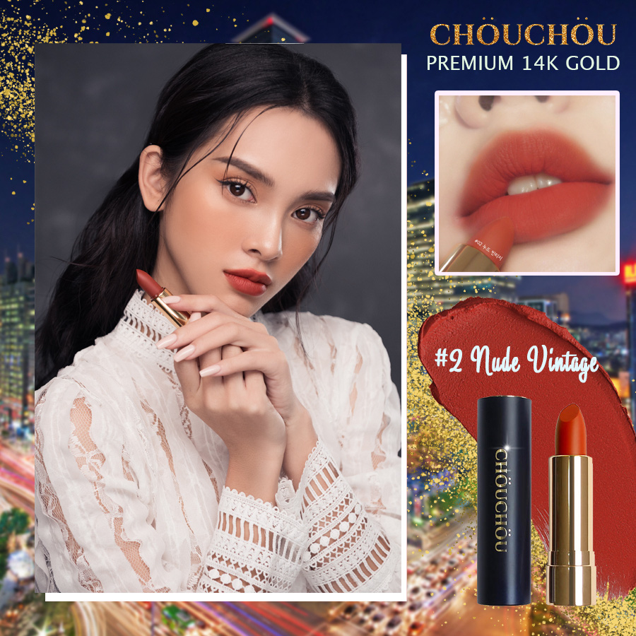 ChouChou ra mắt dòng son mạ vàng Premium Matte 14k Gold Edition chinh phục các beauty blogger khó tính - Ảnh 6. ChouChou ra mắt dòng son mạ vàng Premium Matte 14k Gold Edition chinh phục các beauty blogger khó tính - Ảnh 6.