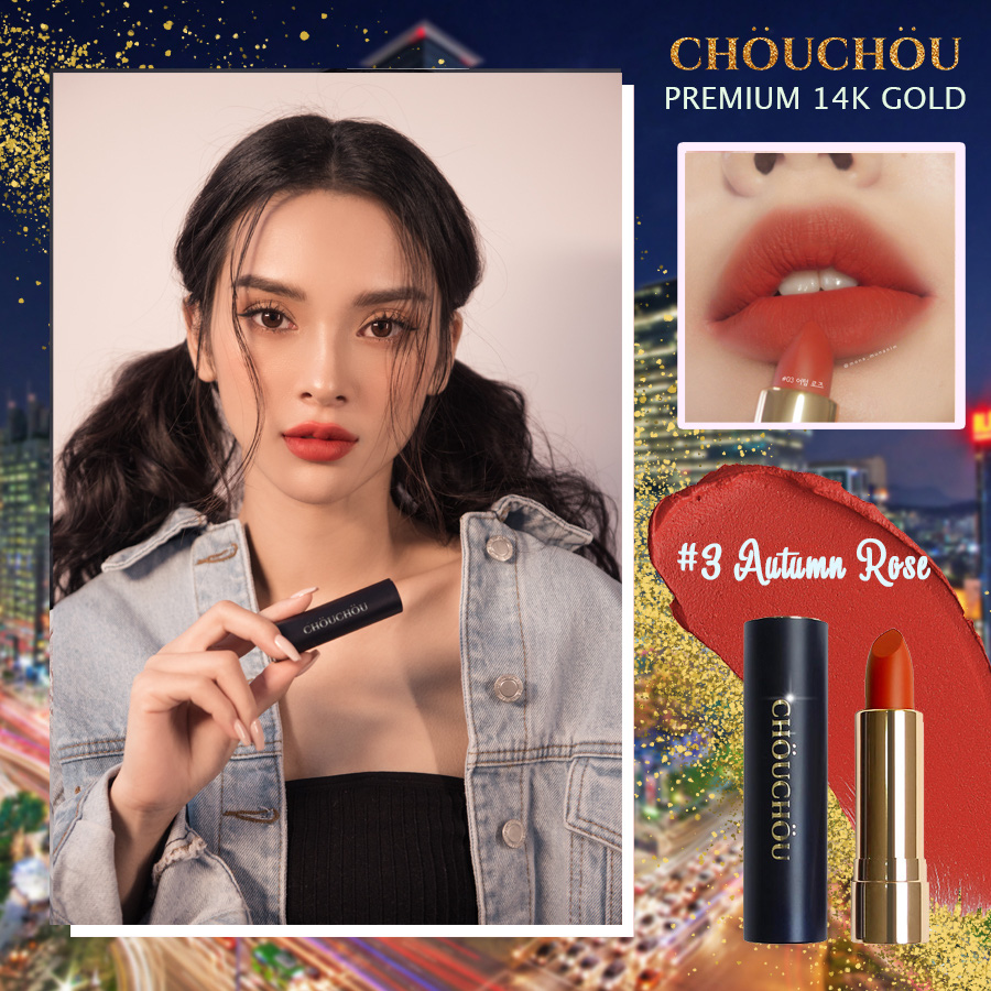 ChouChou ra mắt dòng son mạ vàng Premium Matte 14k Gold Edition chinh phục các beauty blogger khó tính - Ảnh 7. ChouChou ra mắt dòng son mạ vàng Premium Matte 14k Gold Edition chinh phục các beauty blogger khó tính - Ảnh 7.
