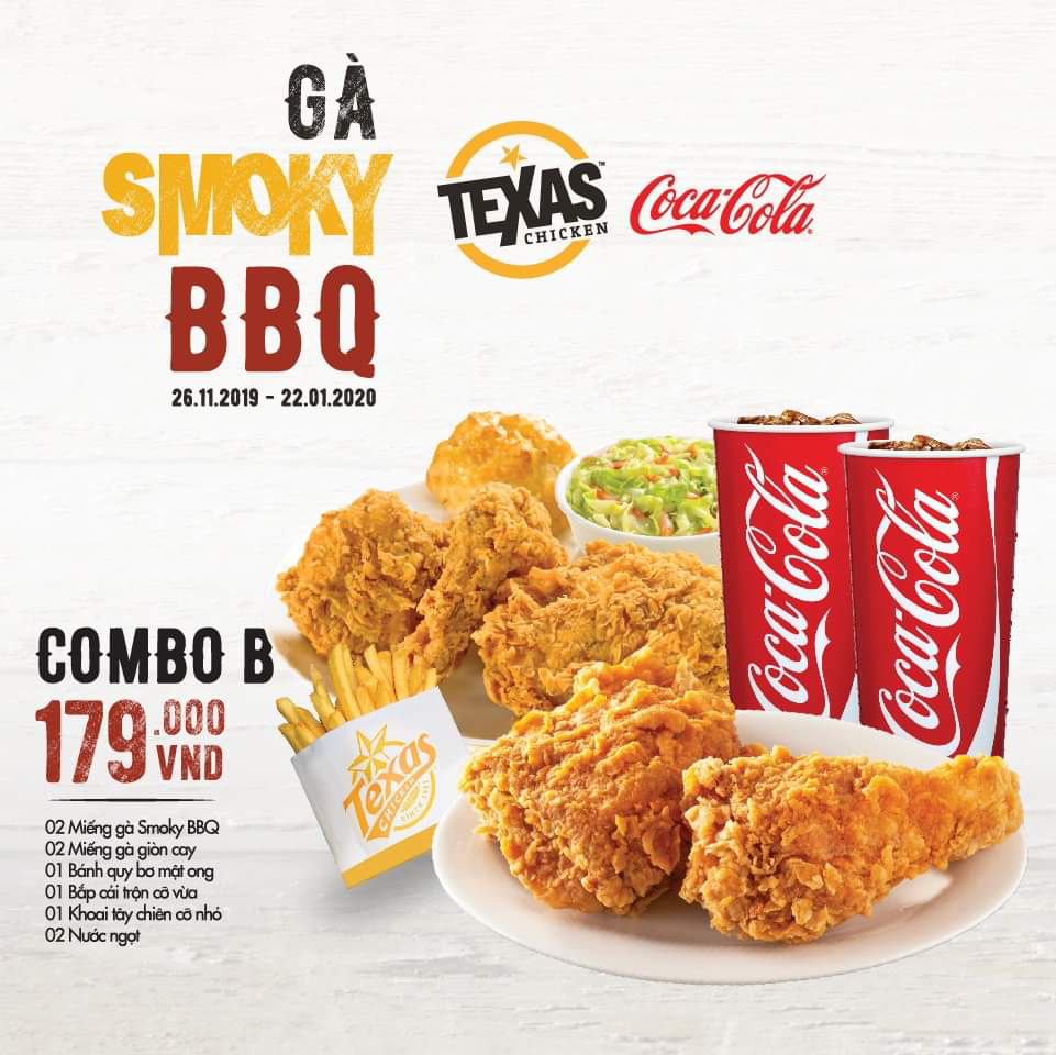 Thưởng thức “siêu phẩm” Gà Smoky BBQ chuẩn vị tại hệ thống Texas Chicken mùa cuối năm - Ảnh 3. Thưởng thức “siêu phẩm” Gà Smoky BBQ chuẩn vị tại hệ thống Texas Chicken mùa cuối năm - Ảnh 3.
