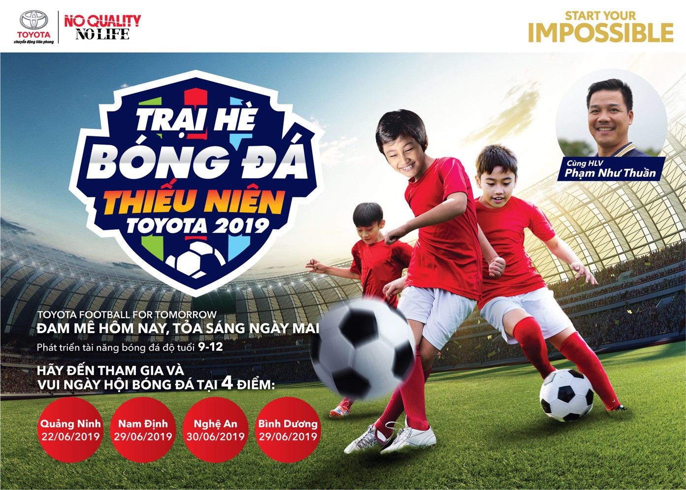 Sôi động Trại hè Bóng đá Thiếu niên Toyota 2019