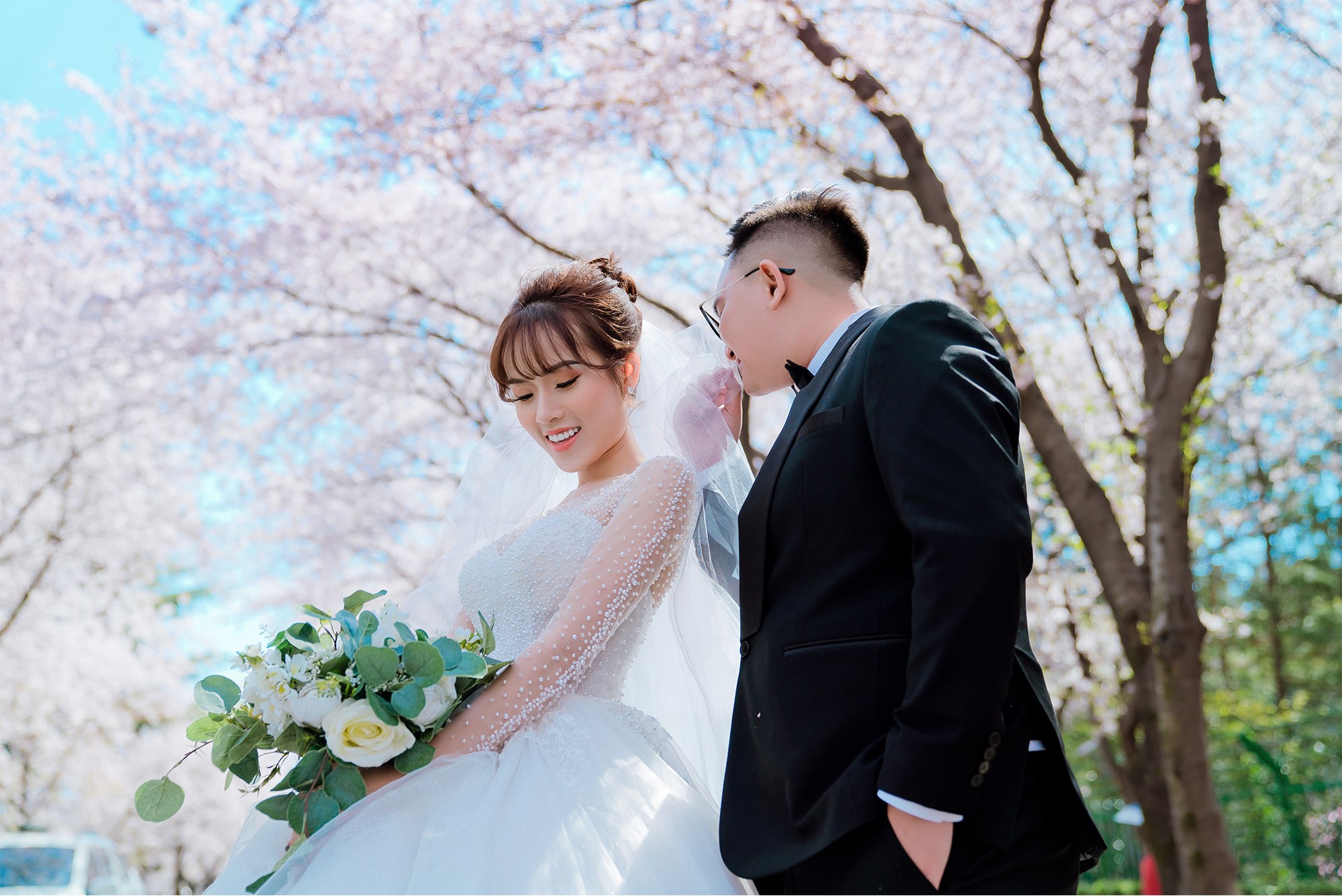 Ảnh cưới lãng mạn của Linh kute - Bước nhảy xì tin và ông xã tại Hàn Quốc - Ảnh 8. Ảnh cưới lãng mạn của Linh kute - Bước nhảy xì tin và ông xã tại Hàn Quốc - Ảnh 8.