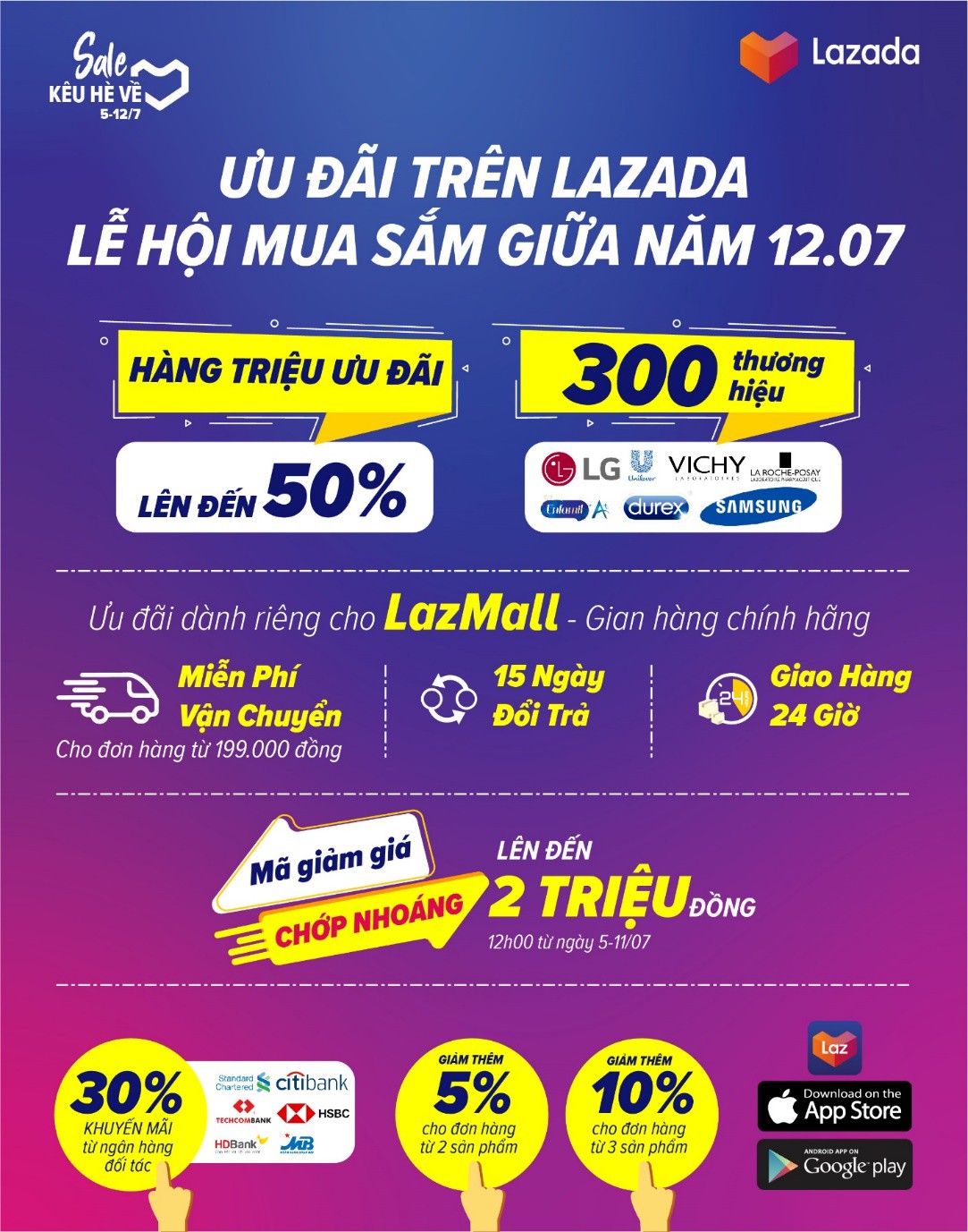 Chỉ 1 cú click, hàng ngàn deal sốc sẽ đến với bạn khi tham gia lễ hội mua sắm “Sale kêu hè về” trên Lazada hôm nay - Ảnh 5. Chỉ 1 cú click, hàng ngàn deal sốc sẽ đến với bạn khi tham gia lễ hội mua sắm “Sale kêu hè về” trên Lazada hôm nay - Ảnh 5.