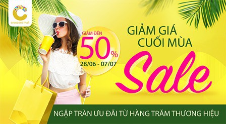 Giảm giá cuối mùa ngập tràn ưu đãi từ hàng trăm thương hiệu nổi tiếng tại Crescent Mall - Ảnh 1. Giảm giá cuối mùa ngập tràn ưu đãi từ hàng trăm thương hiệu nổi tiếng tại Crescent Mall - Ảnh 1.