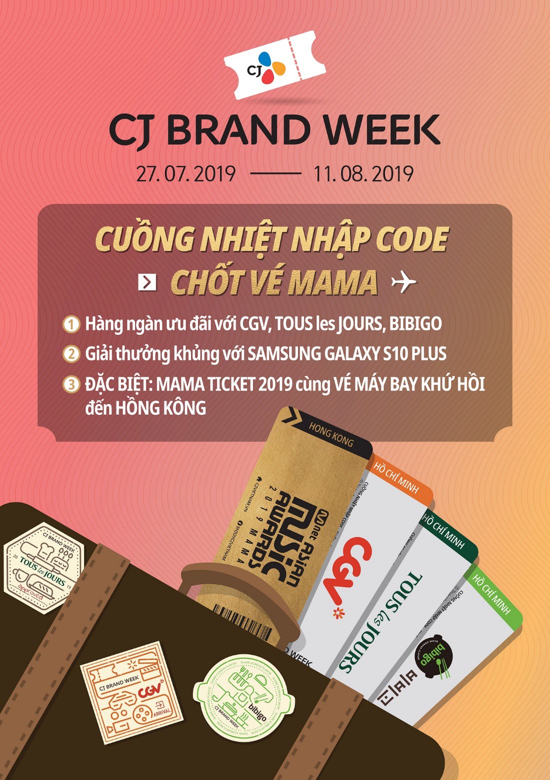 Cùng CJ Brand Week săn vé xem MAMA 2019 - Ảnh 1. Cùng CJ Brand Week săn vé xem MAMA 2019 - Ảnh 1.
