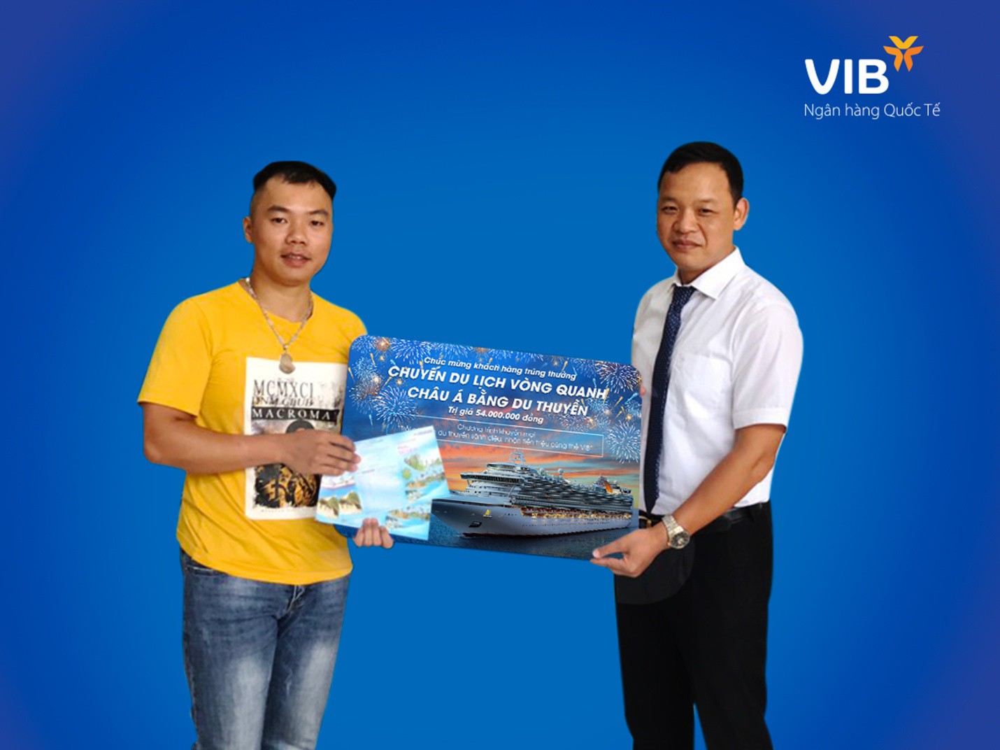 Chủ thẻ tín dụng VIB thứ 3 trúng cặp vé du thuyền châu Á - Ảnh 1. Chủ thẻ tín dụng VIB thứ 3 trúng cặp vé du thuyền châu Á - Ảnh 1.