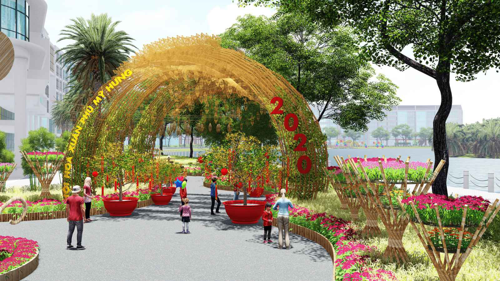 Hé lộ phối cảnh Đường xuân Phú Mỹ Hưng: Đẹp hút hồn! - Ảnh 2.