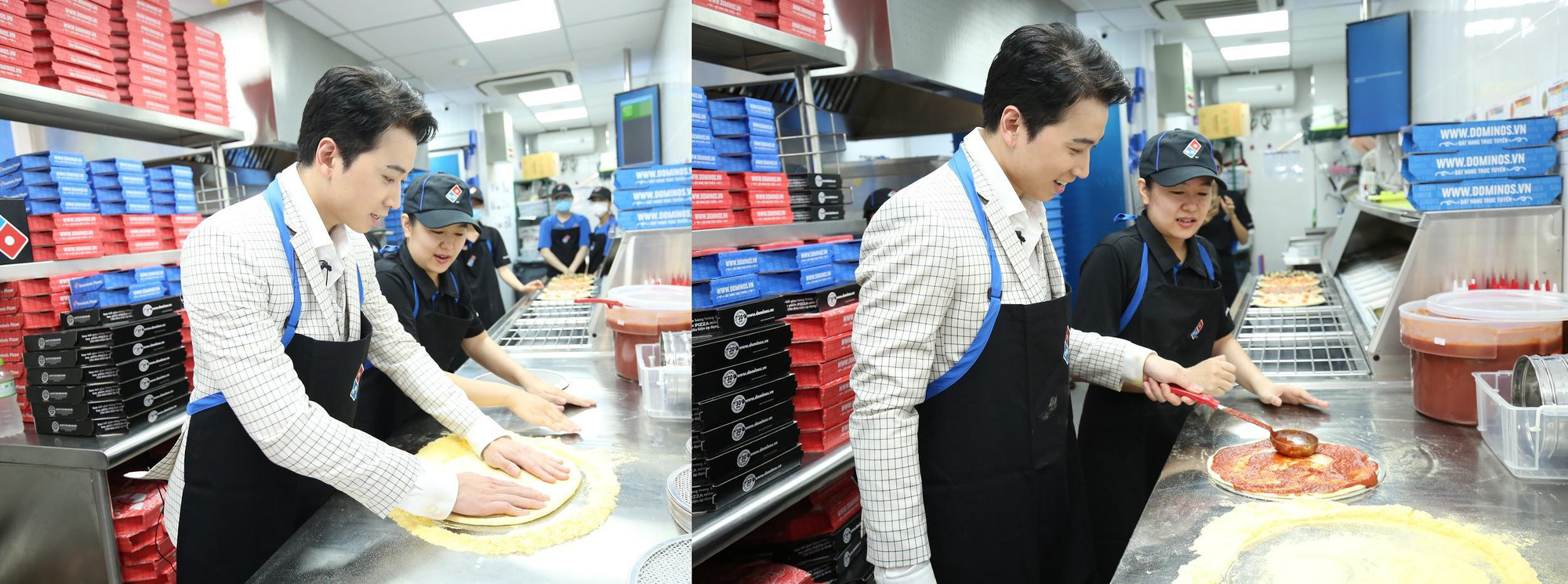 Sau Chung kết Rap Việt, Karik trở thành “Hoàng tử pizza” khuấy động buổi khai trương cửa hàng thứ 50 - Domino’s Phạm Hồng Thái - Ảnh 3.