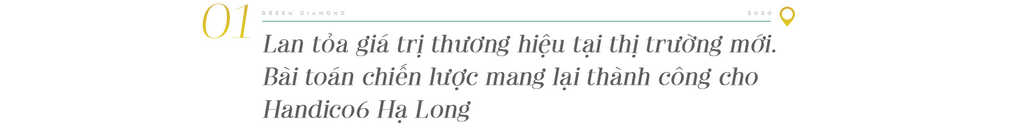 Green Diamond - Lời giải thuyết phục cho chiến lược đầu tư của Handico6 Hạ Long tại thị trường Quảng Ninh - Ảnh 1.