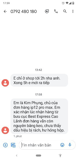 BEST Express đã gửi đến khách hàng số tiền tương ứng với trị giá sản phẩm vận chuyển - Ảnh 1.
