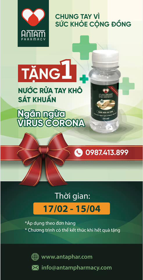 Nhà thuốc An Tâm triển khai tặng 2000 chai nước rửa tay khô - Ảnh 1.