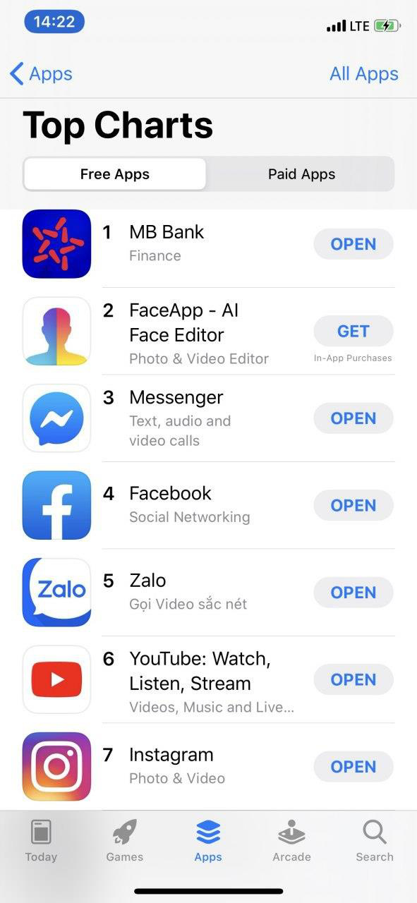 Xuất hiện ứng dụng ngân hàng Việt Nam leo lên vị trí Top 1 trên App Store - Ảnh 1.