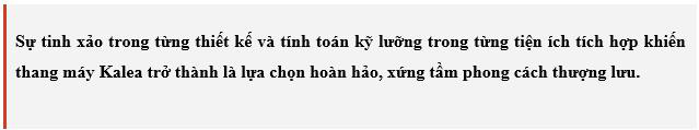 Kalea - thương hiệu thang máy cao cấp nhập khẩu Thuỵ Điển - Ảnh 3.