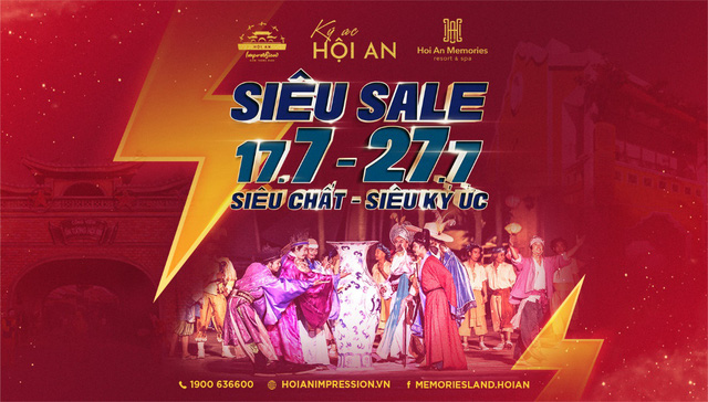 Săn vé siêu sale, không cố định ngày dùng cùng Ký Ức Hội An - Ảnh 1.