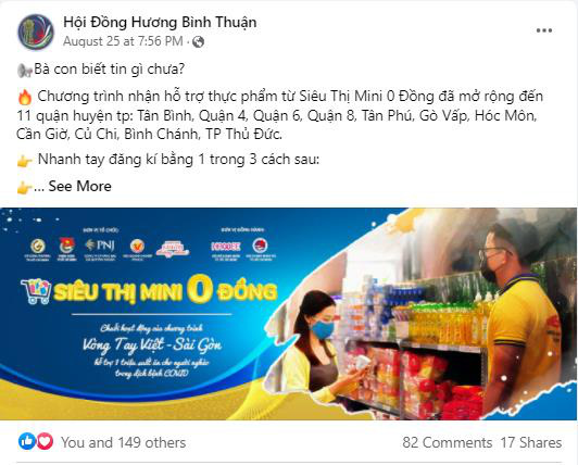 Siêu thị mini 0 đồng mang tình đồng hương đến gần nhau hơn - Ảnh 1.