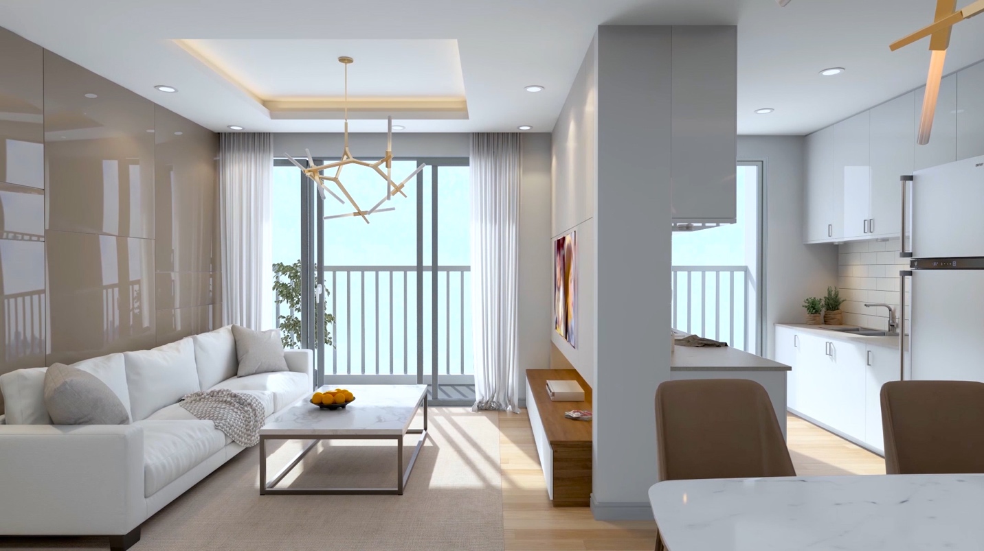 Căn hộ Gelexia có thiết kế trang nhã, 100% các phòng đón ánh sáng