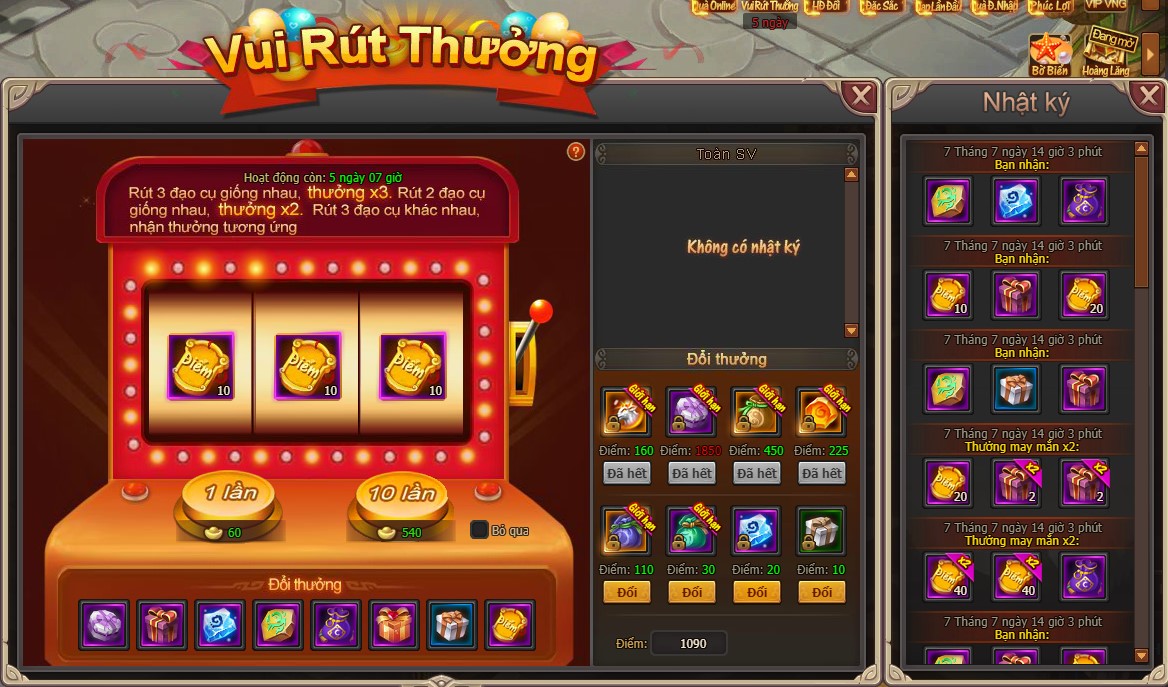 Tháng 7 tiệc tùng linh đình với webgame Đại Kiếm Vương