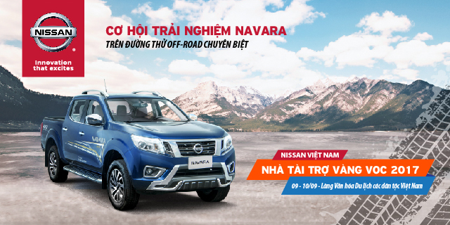 Nissan là nhà tài trợ Vàng lần thứ 3 liên tiếp của Giải đua xe ô tô địa hình Việt Nam (VOC) 2017 Nissan là nhà tài trợ Vàng lần thứ 3 liên tiếp của Giải đua xe ô tô địa hình Việt Nam (VOC) 2017
