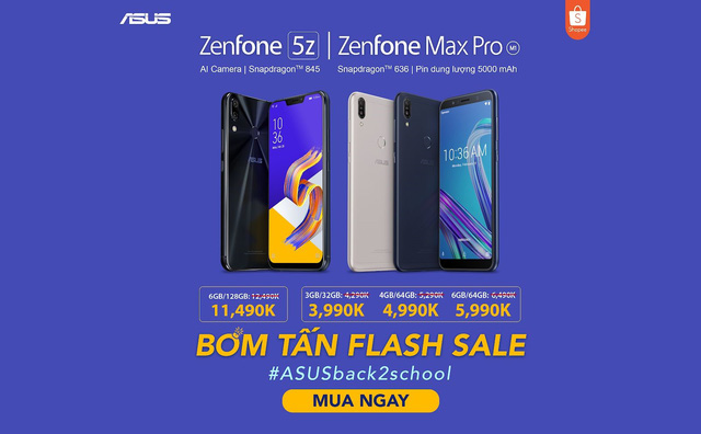 Bom tấn Flash Sale – Săn Asus Zenfone giá chưa đến 4 triệu trên Shopee - Ảnh 1.