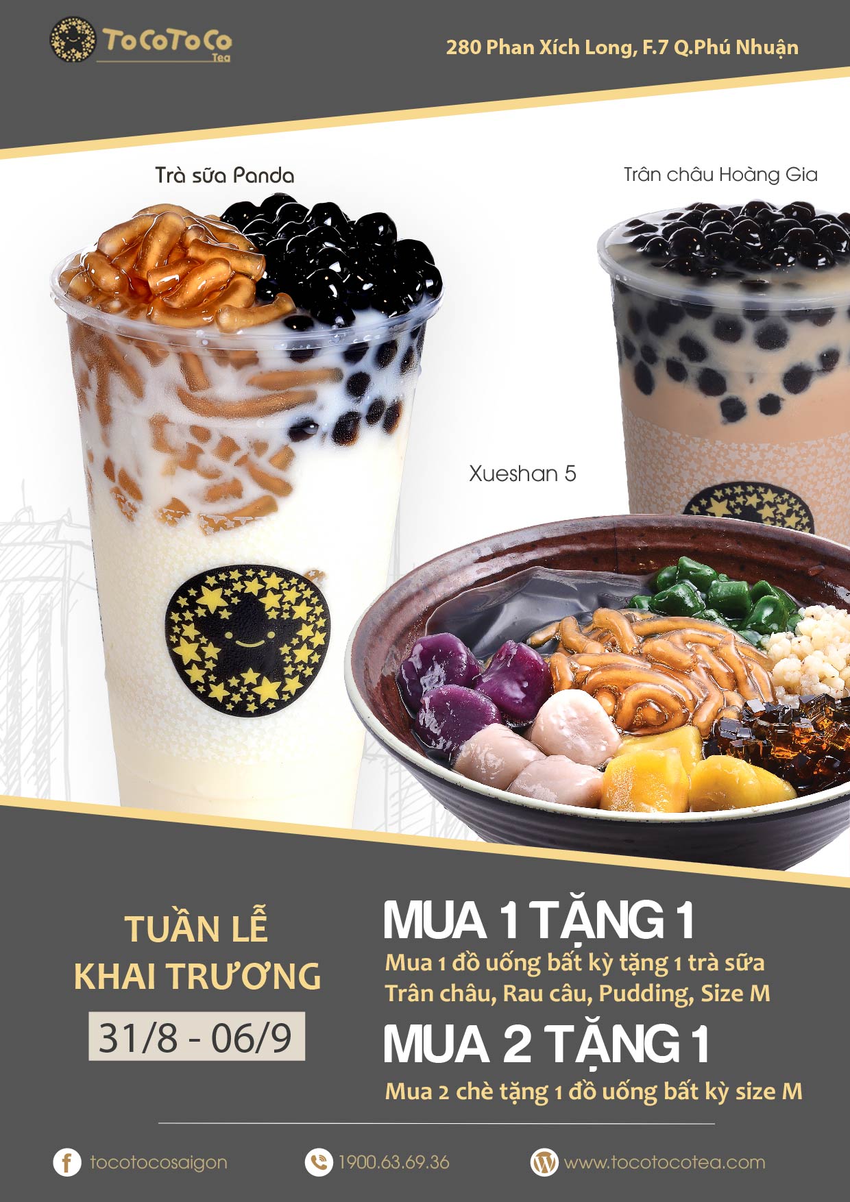 Khám phá thực đơn trà sữa “vạn người mê” tại TocoToco Phan Xích Long (TP.HCM) - Ảnh 1. Khám phá thực đơn trà sữa “vạn người mê” tại TocoToco Phan Xích Long (TP.HCM) - Ảnh 1.