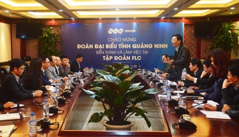 Thường vụ Tỉnh ủy tỉnh Quảng Ninh thăm và làm việc tại trụ sở Tập đoàn FLC.