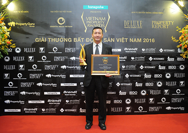 Celadon City đoạt giải thưởng Dự án căn hộ có kiến trúc cảnh quan đẹp nhất tại Vietnam Property Awards 2016.