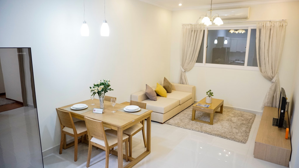 Các căn hộ Green Town Bình Tân đều được thiết kế tràn đầy ánh sáng, không khí và không gian sống, diện tích 49m2 với 2 phòng ngủ phù hợp với gia đình có 3 – 4 thành viên.