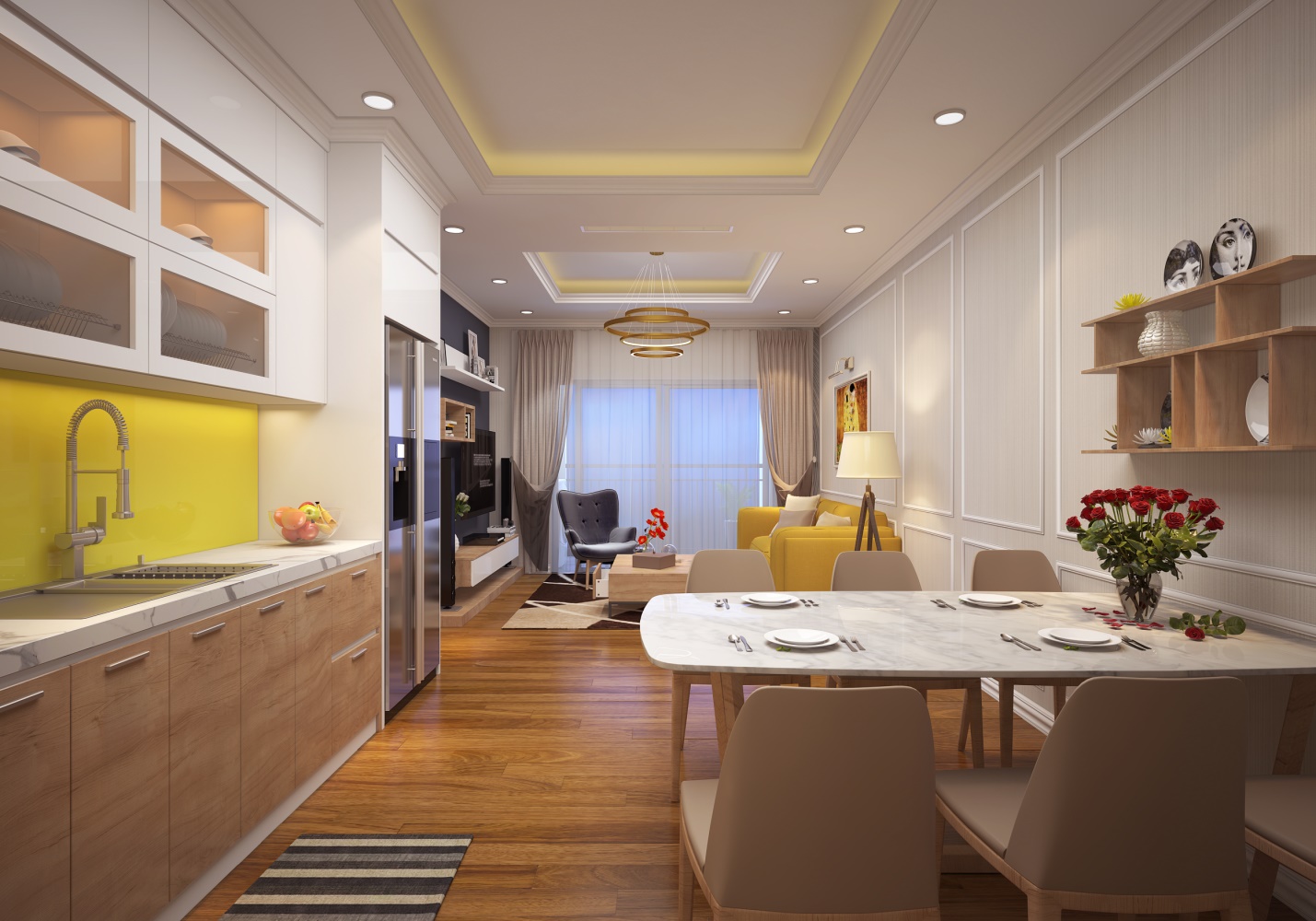 Căn hộ thiết kế hiện đại, hợp lý với diện tích đa dạng từ 55,43m2 – 99.57m2 có giá bán 25 triệu/m2 (diện tích thông thủy, đã bao gồm VAT).