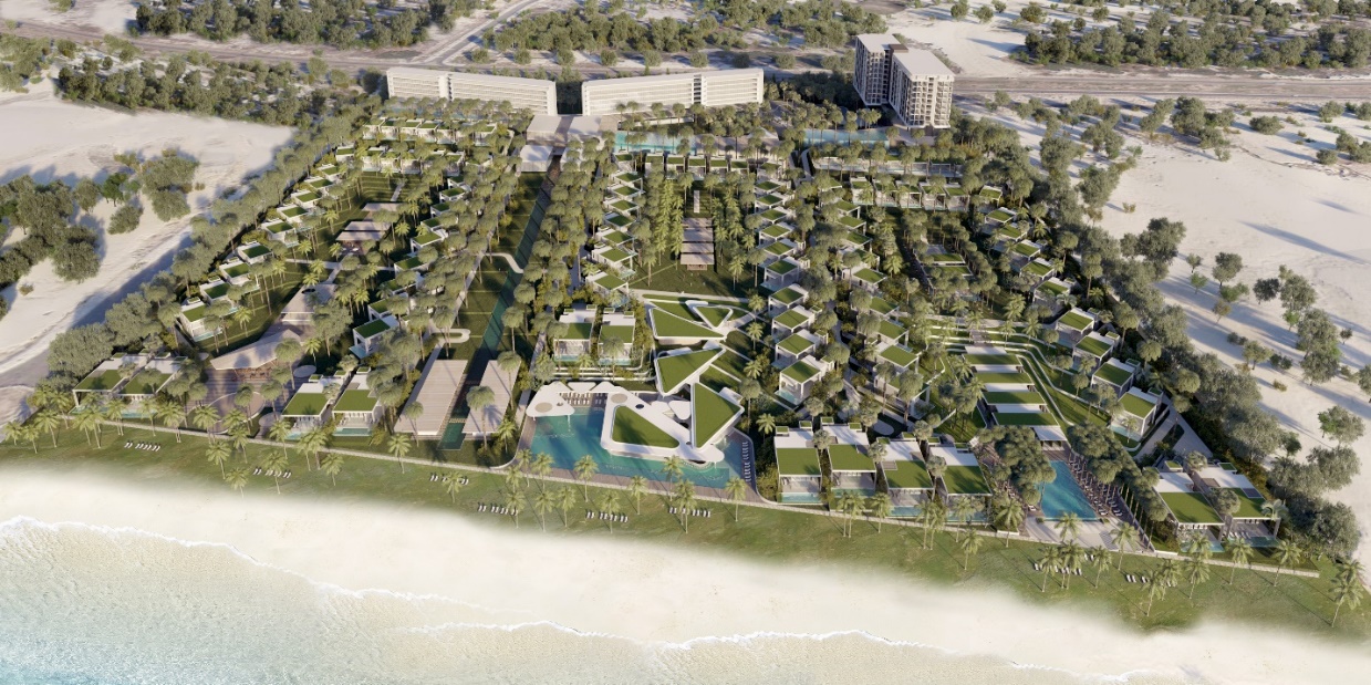 Vogue Resort nhìn từ trên cao - Ảnh: Bảo Long Land.