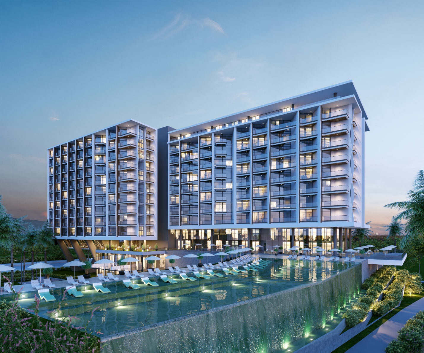 Condotel nhìn về đêm - Ảnh: Bảo Long Land.