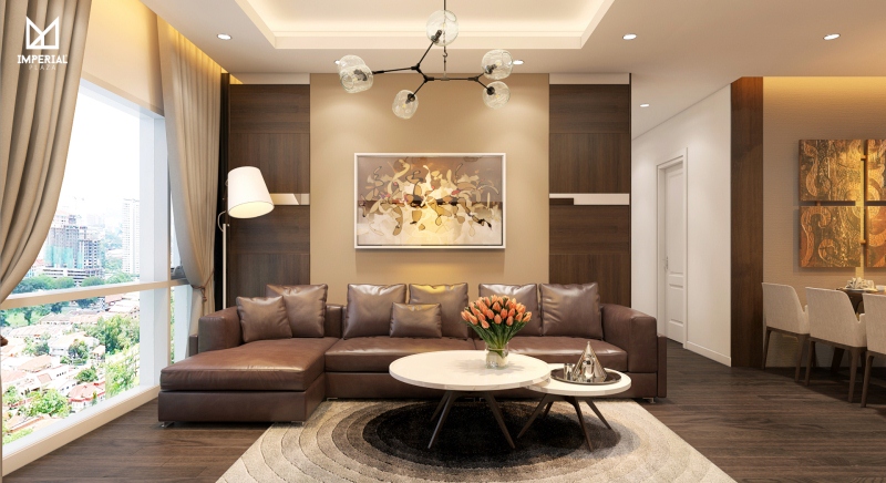 Căn hộ dự án 360 Giải Phóng thông thoáng, tràn ngập ánh sáng tự nhiên.