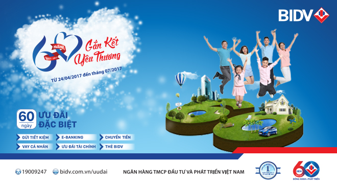 BIDV 60 năm gắn kết yêu thương
