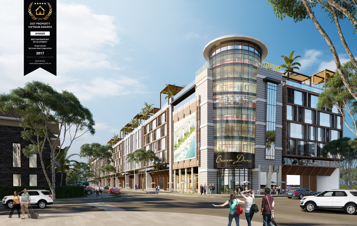 Ocean Dunes Phan Thiết vinh dự nhận giải thưởng quốc tế cho hạng mục “Dự án ven biển tốt nhất việt nam năm 2017” do tạp chí uy tín Singapore – Dot Property bình chọn.