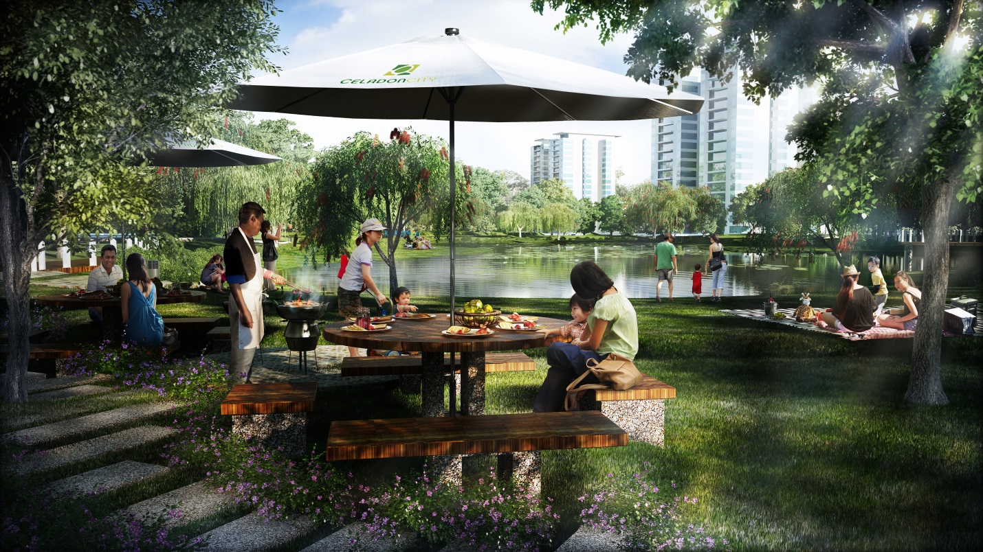 Khu dã ngoại (BBQ) giúp kết nối sợi dây yêu thương giữa các thành viên trong gia đình.