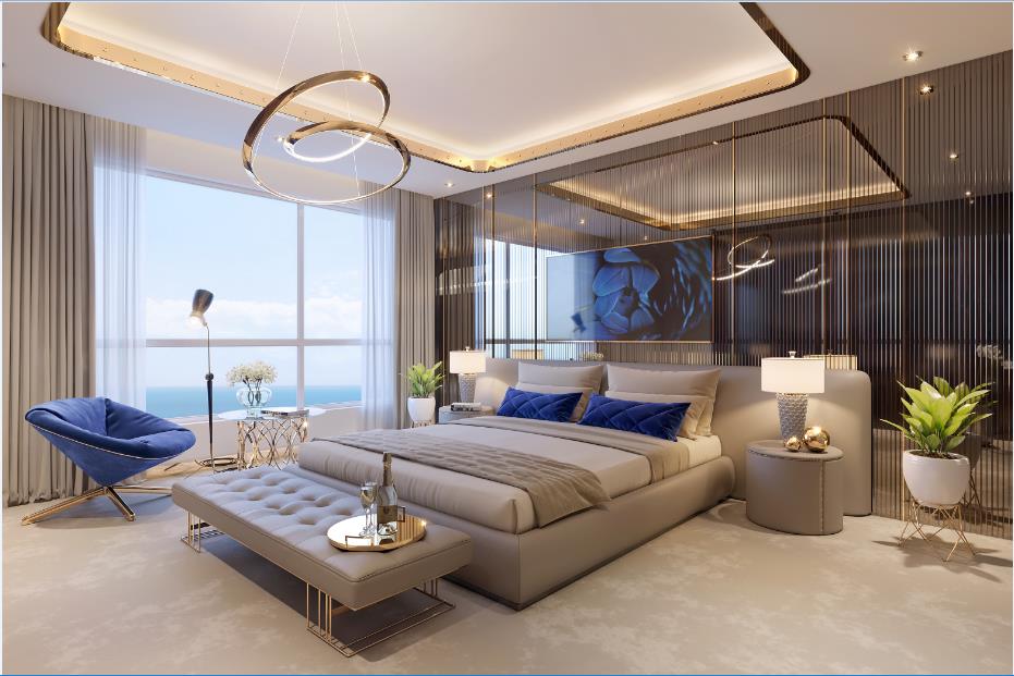 Phối cảnh phòng ngủ dự án The Sapphire Residence – Hạ Long.