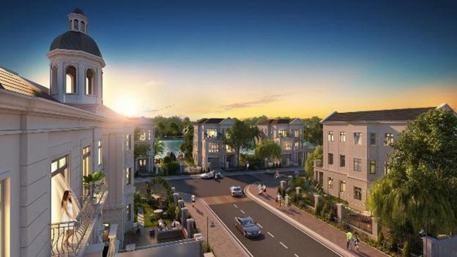 Một góc tiểu khu Nguyệt Quế thuộc phân khu mới Vinhomes Riverside – The Harmony.