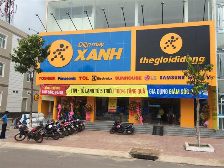 Một cửa hàng Điện máy Xanh mini tại huyện Hải Hậu, tỉnh Nam Định.
