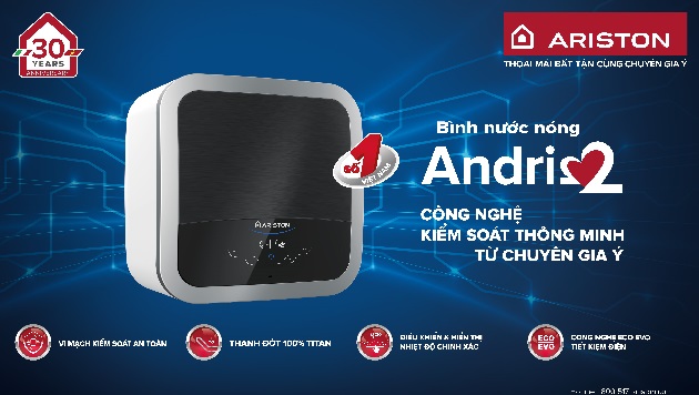 Máy nước nóng ARISTON: Hành trình 30 năm chinh phục lòng tin và kiến tạo phong cách sống Ý trên đất Việt - Ảnh 1.