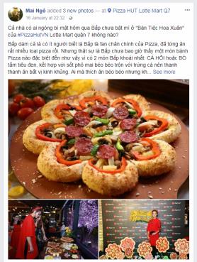 Sao Việt rầm rộ chia sẻ về pizza hình hoa siêu lạ - Ảnh 1.